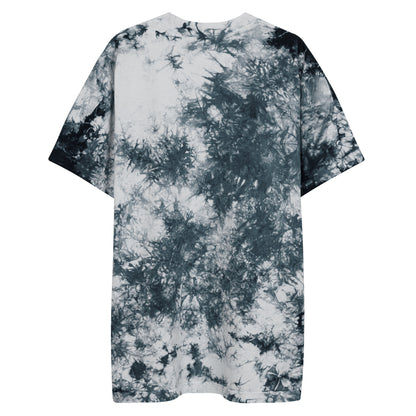 you do you oversized tie-dye t-shirt | b&w embroidery