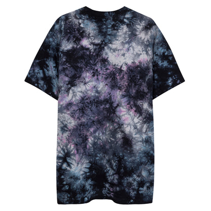 you do you oversized tie-dye t-shirt | b&w embroidery