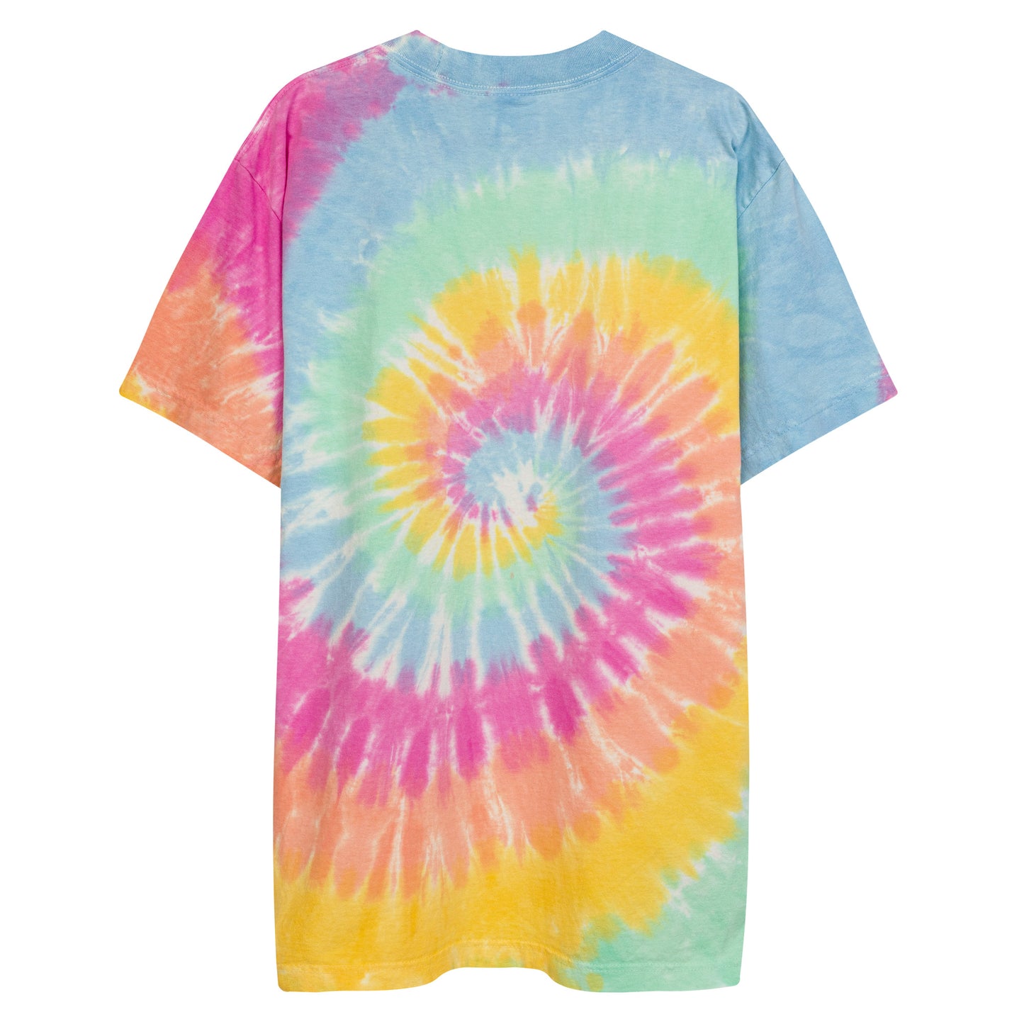 you do you oversized tie-dye t-shirt | purple embroidery