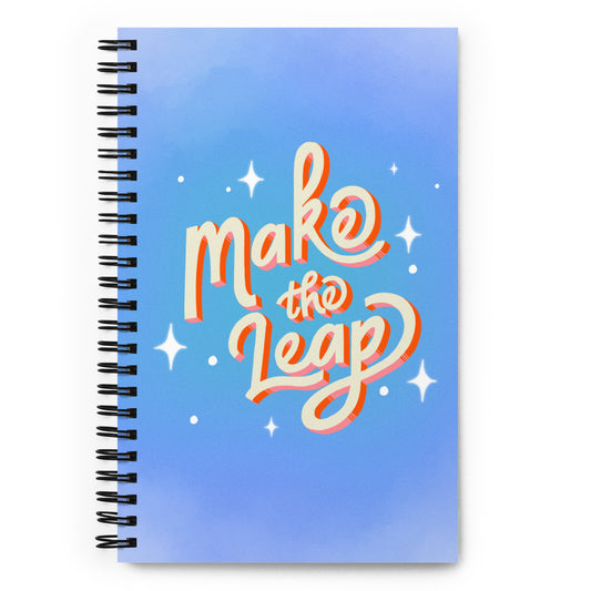 make the leap spiral notebook