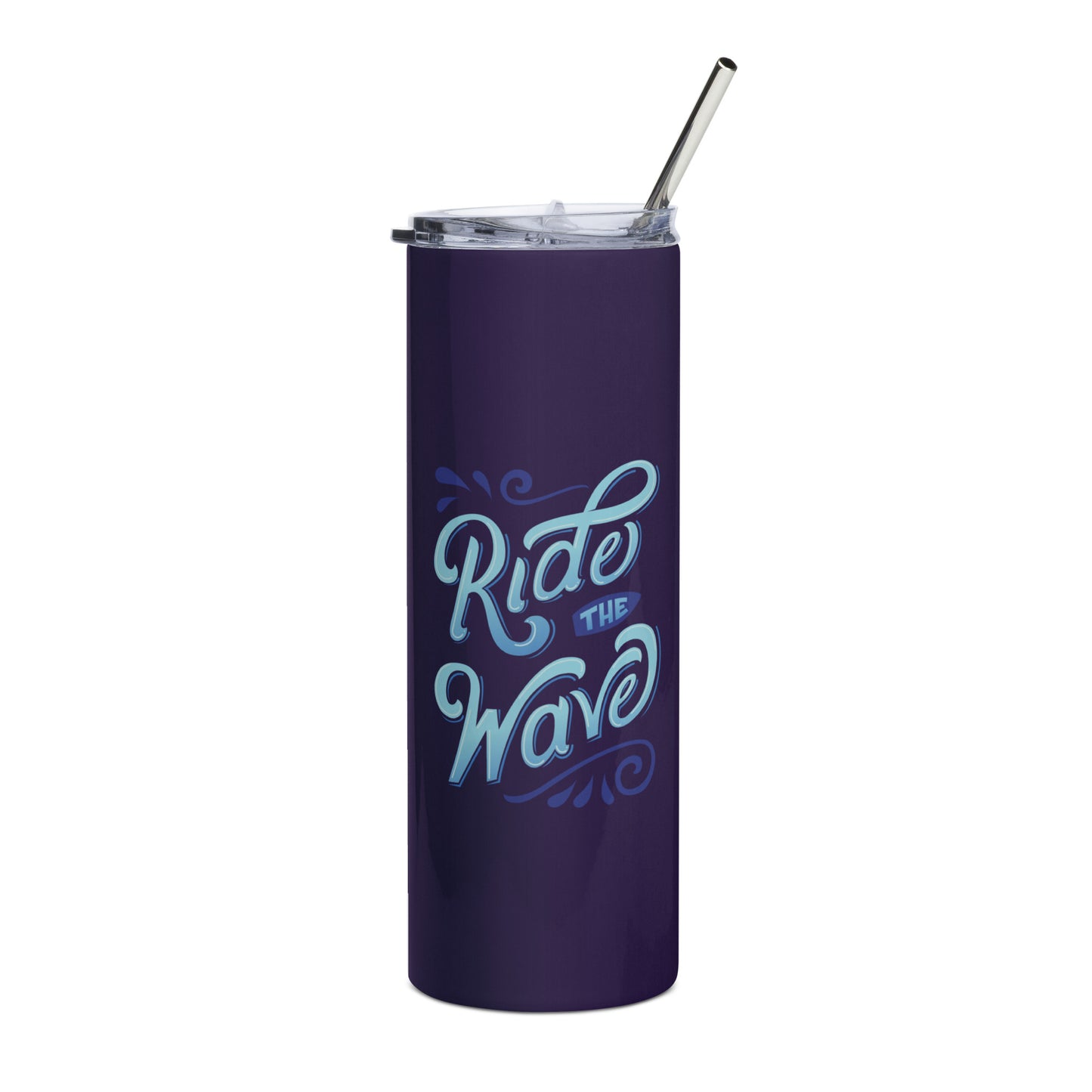 ride the wave tumbler | dark blue